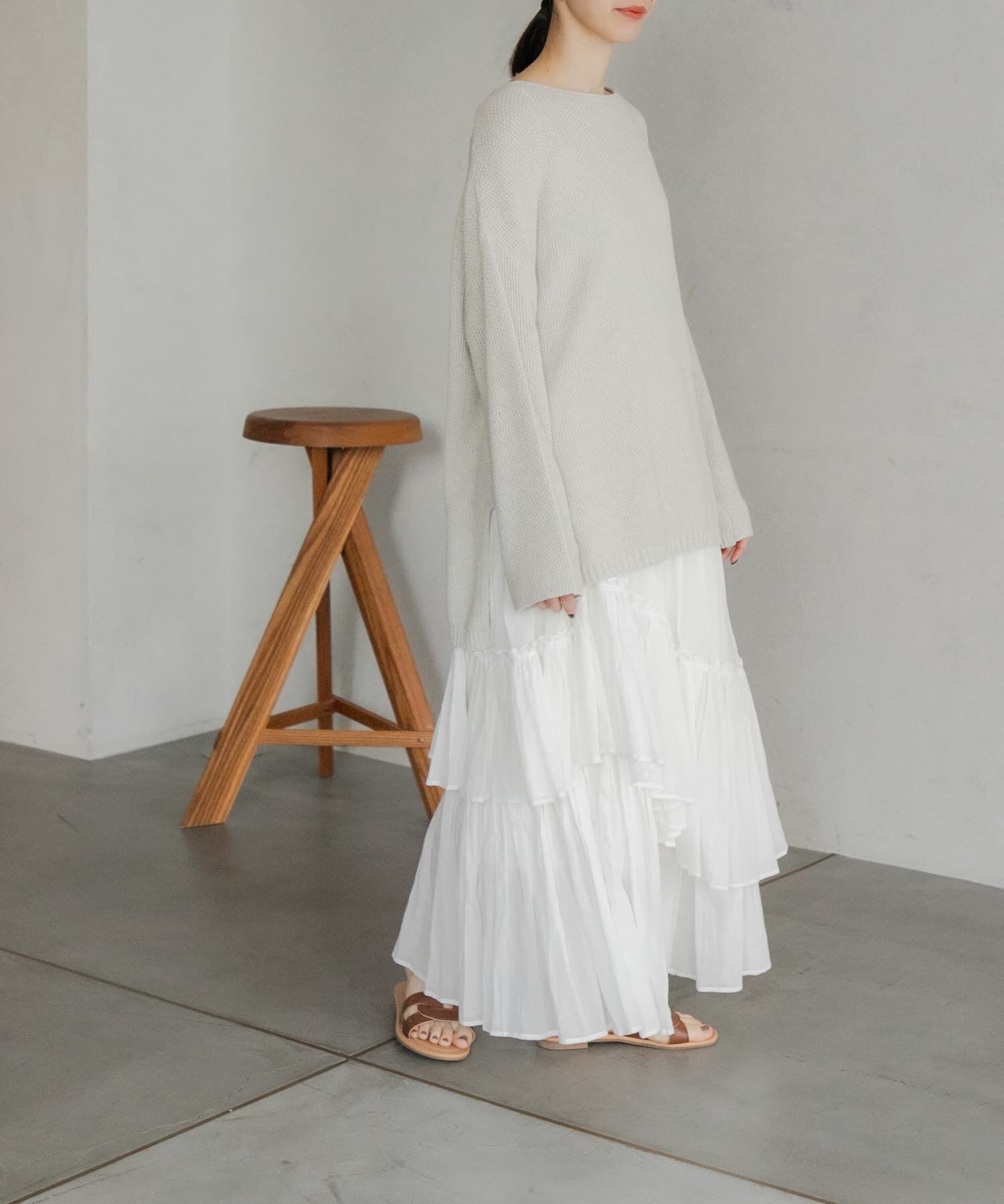 URBAN RESEARCH DOORS「ランダムティアードスカート」|スカート|