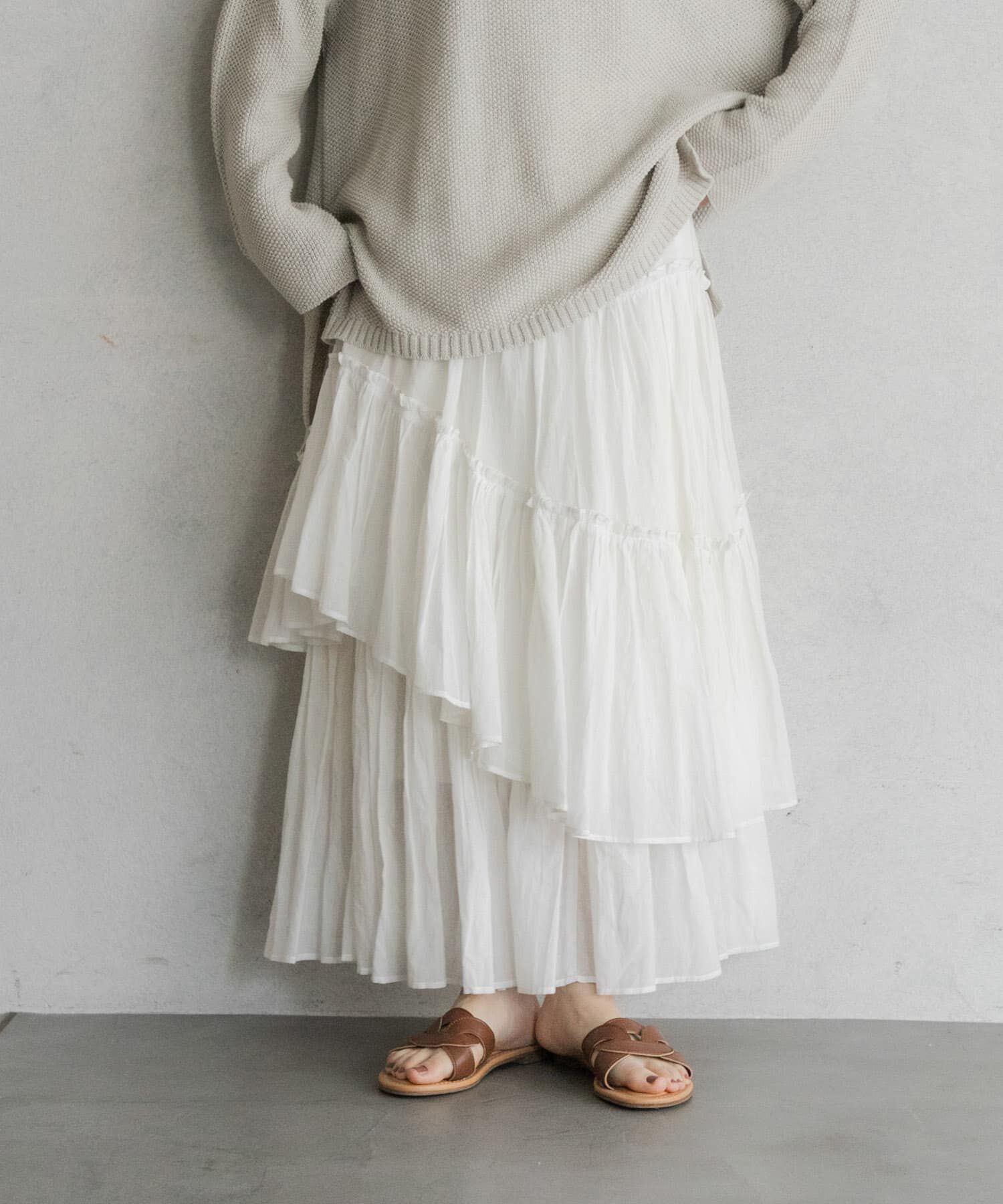 URBAN RESEARCH DOORS「ランダムティアードスカート」|スカート|