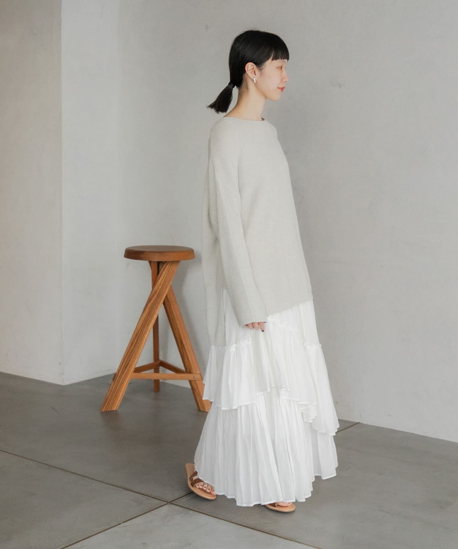 URBAN RESEARCH DOORS「ランダムティアードスカート」|スカート|