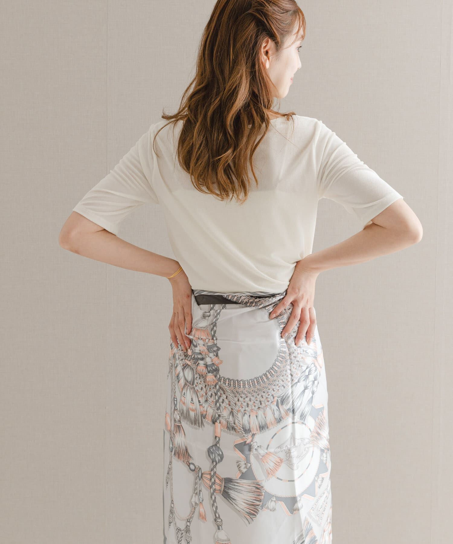 URBAN RESEARCH ROSSO「シアーストレッチベロアカットソー」|Tシャツ・カットソー|