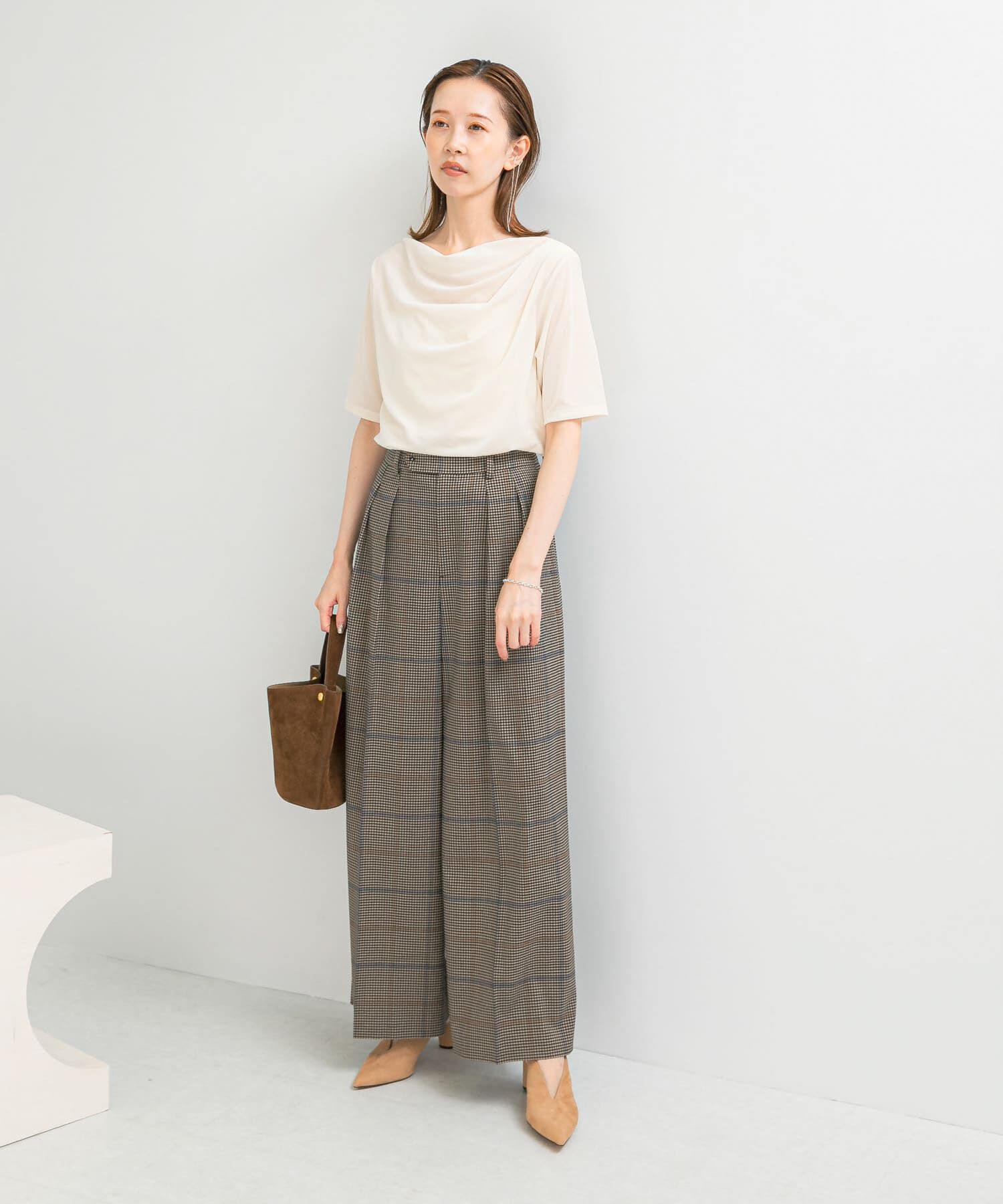 URBAN RESEARCH ROSSO「シアーストレッチベロアカットソー」|Tシャツ・カットソー|