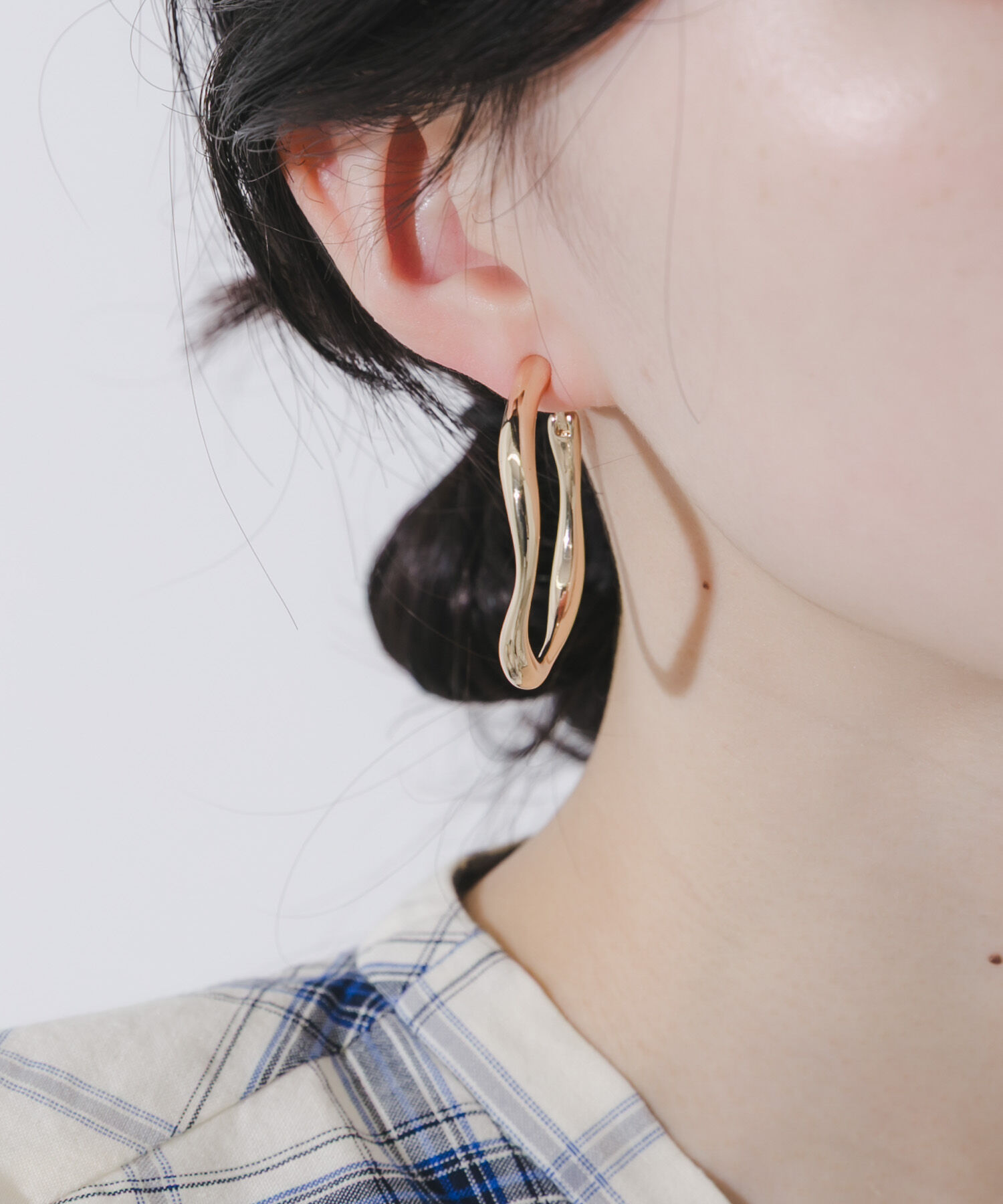 SMELLY「ニュアンスメタルビッグフープイヤリング」|イヤリング|