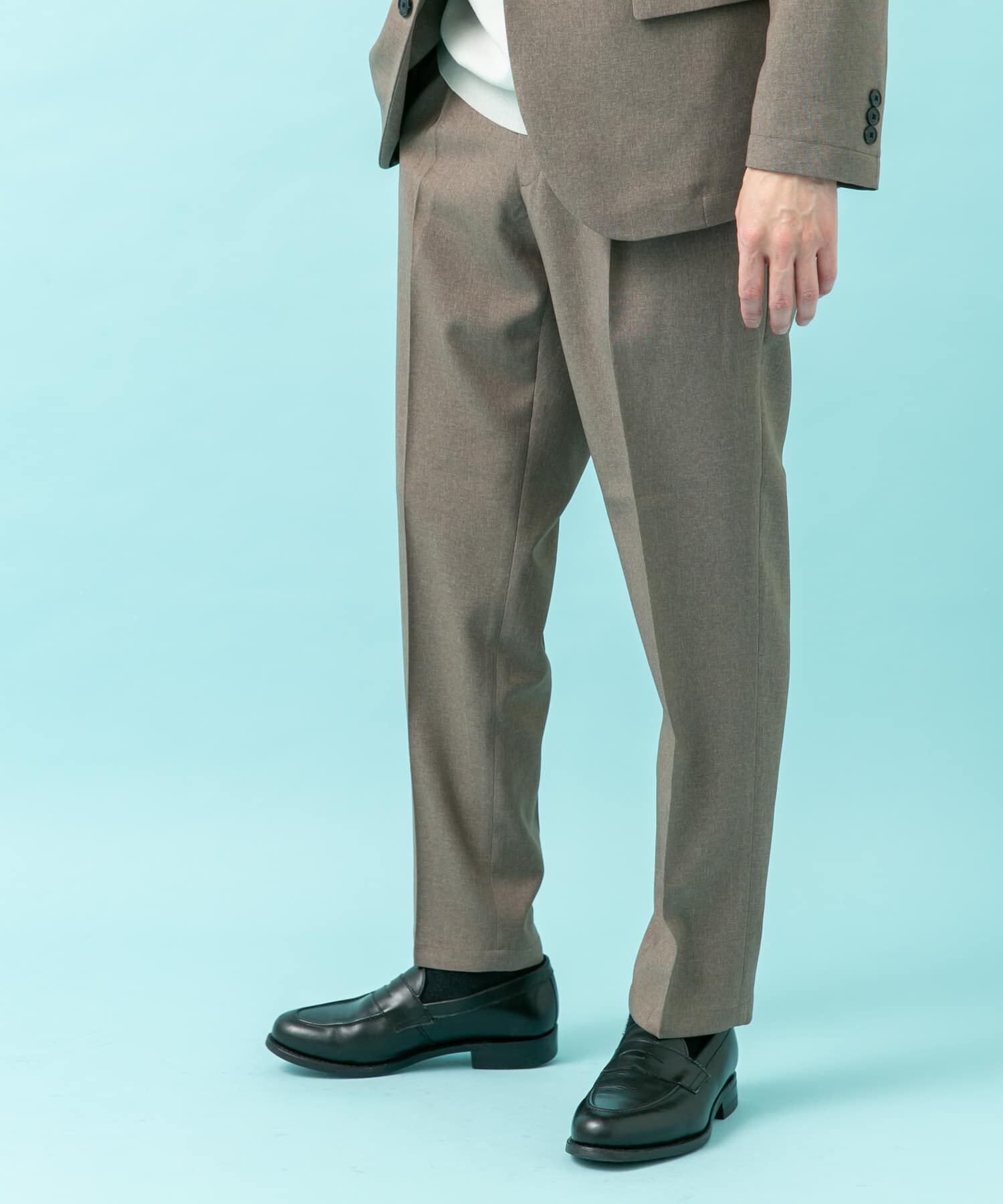 URBAN RESEARCH DOORS「LIFE STYLE TAILOR　メランジストレッチパンツ」|スラックス|