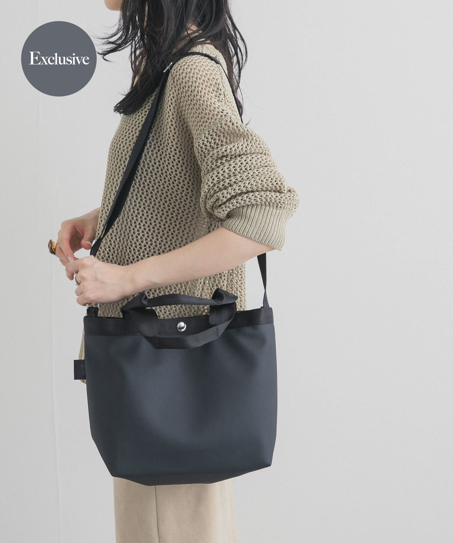 URBAN RESEARCH DOORS「『別注』DRIFTER&times;DOORS　2WAY BAG」|ハンドバッグ|ブラック