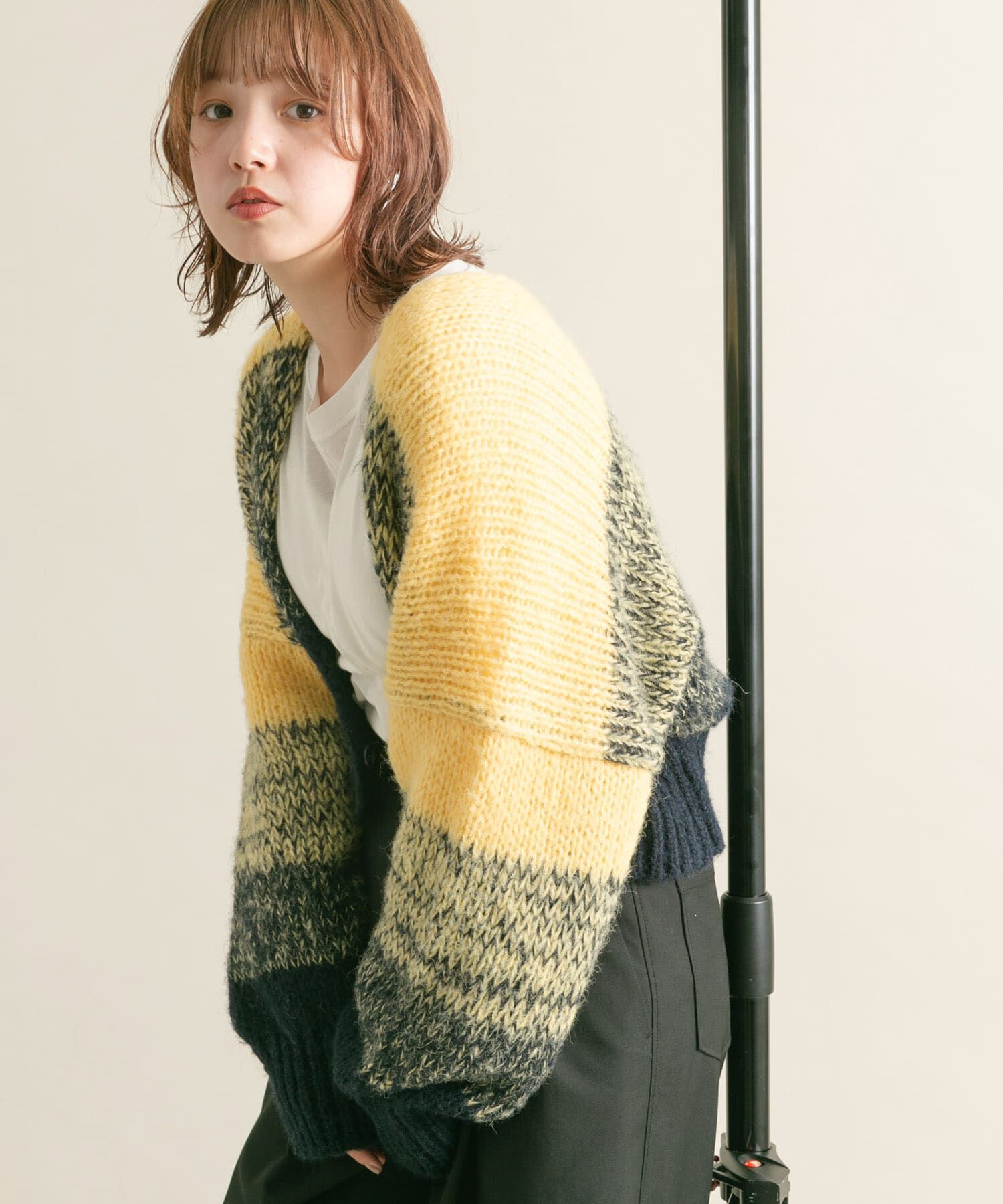  「『WEB/一部店舗限定』グラデーションショートカーディガン」|カーディガン|