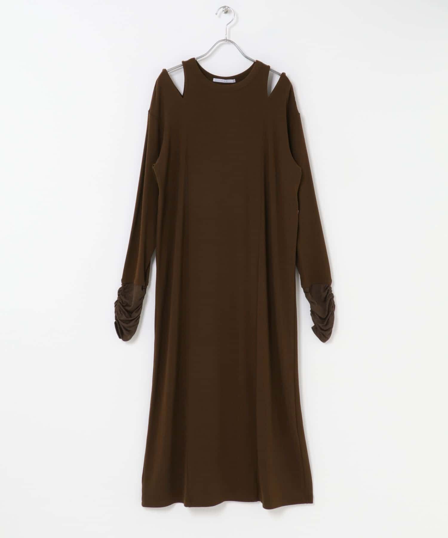  「ショルダーカットワンピース」|ワンピース|