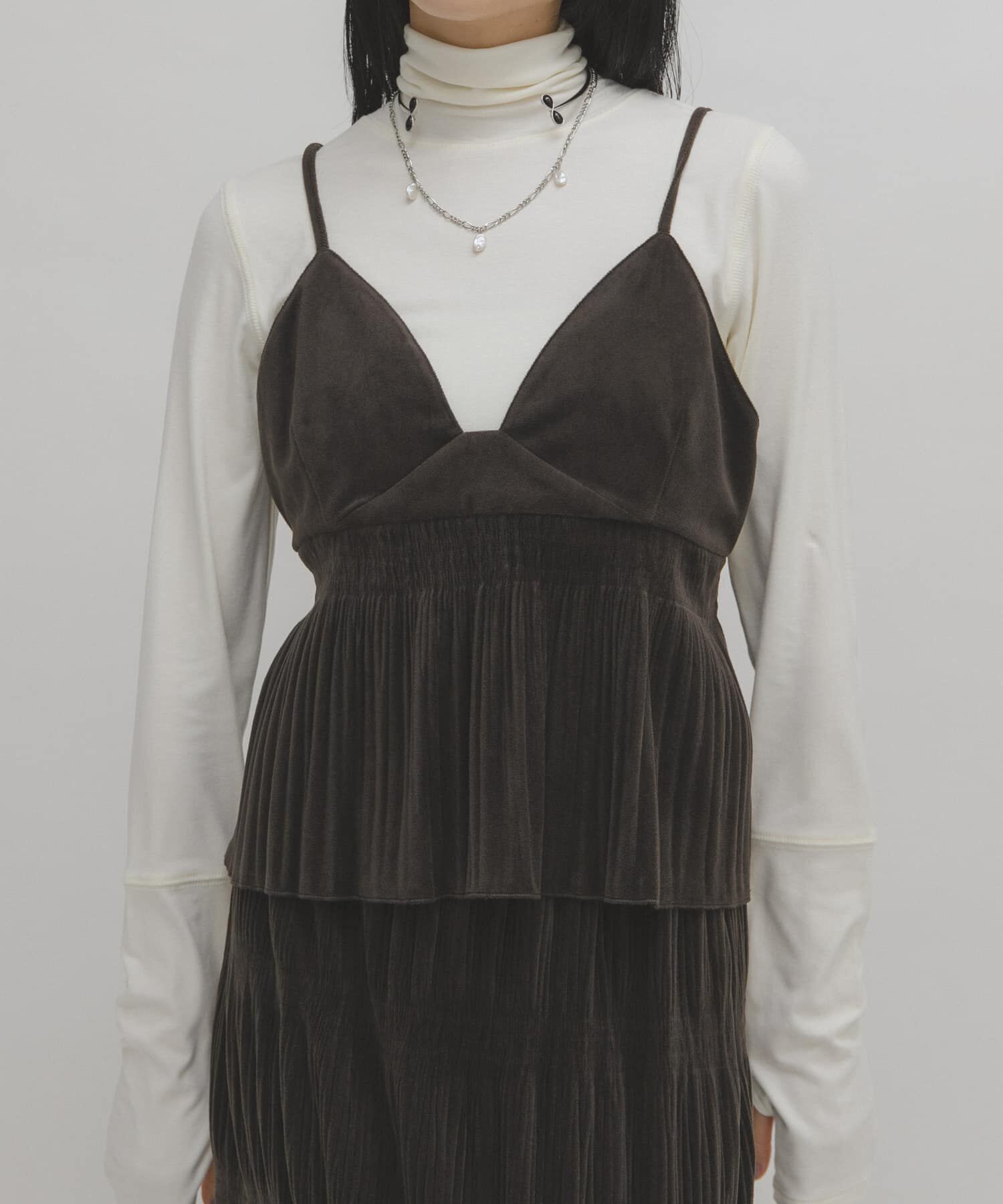  「マジョリカプリーツセパレートワンピース」|ワンピース|