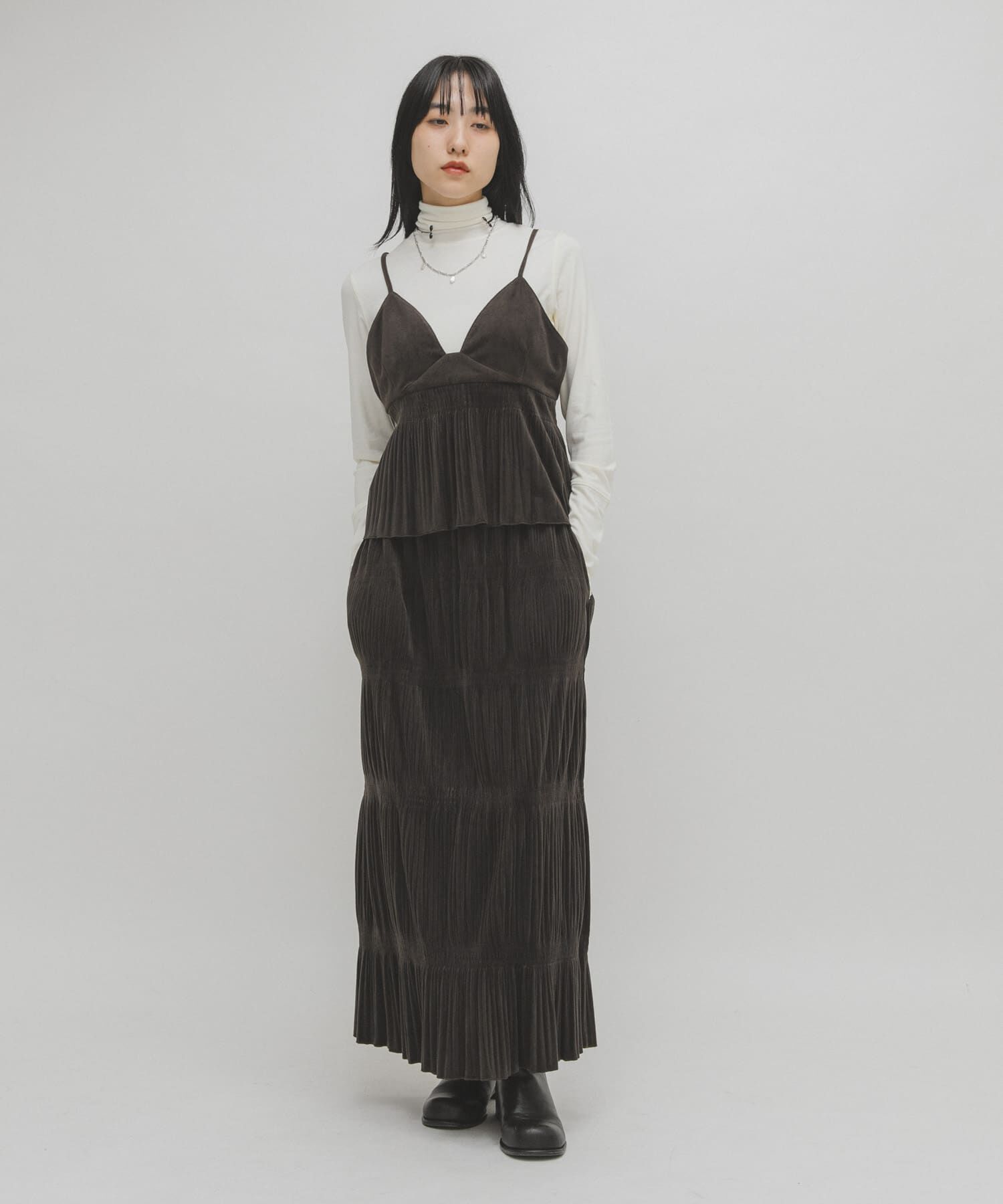  「マジョリカプリーツセパレートワンピース」|ワンピース|