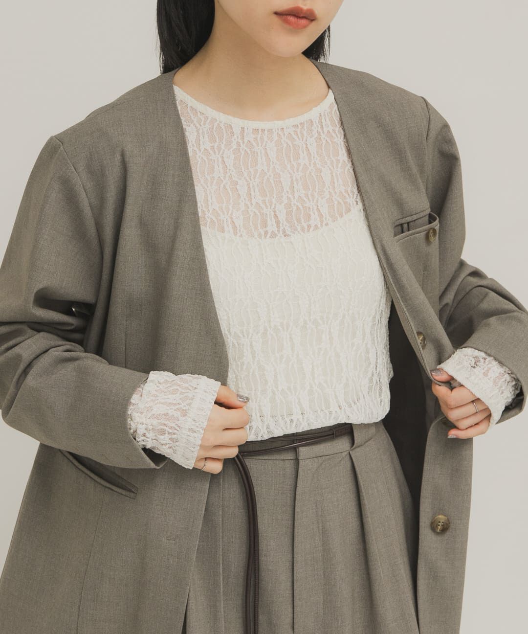  「ドッキングレースTEE」|Tシャツ・カットソー|アイボリー