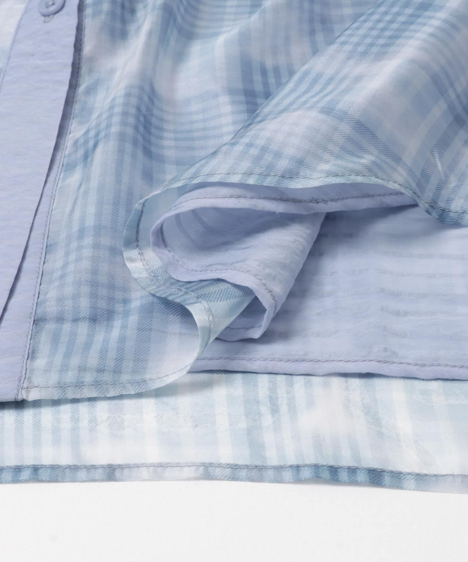  「シアーチェックレイヤードシャツ」|シャツ・ブラウス|