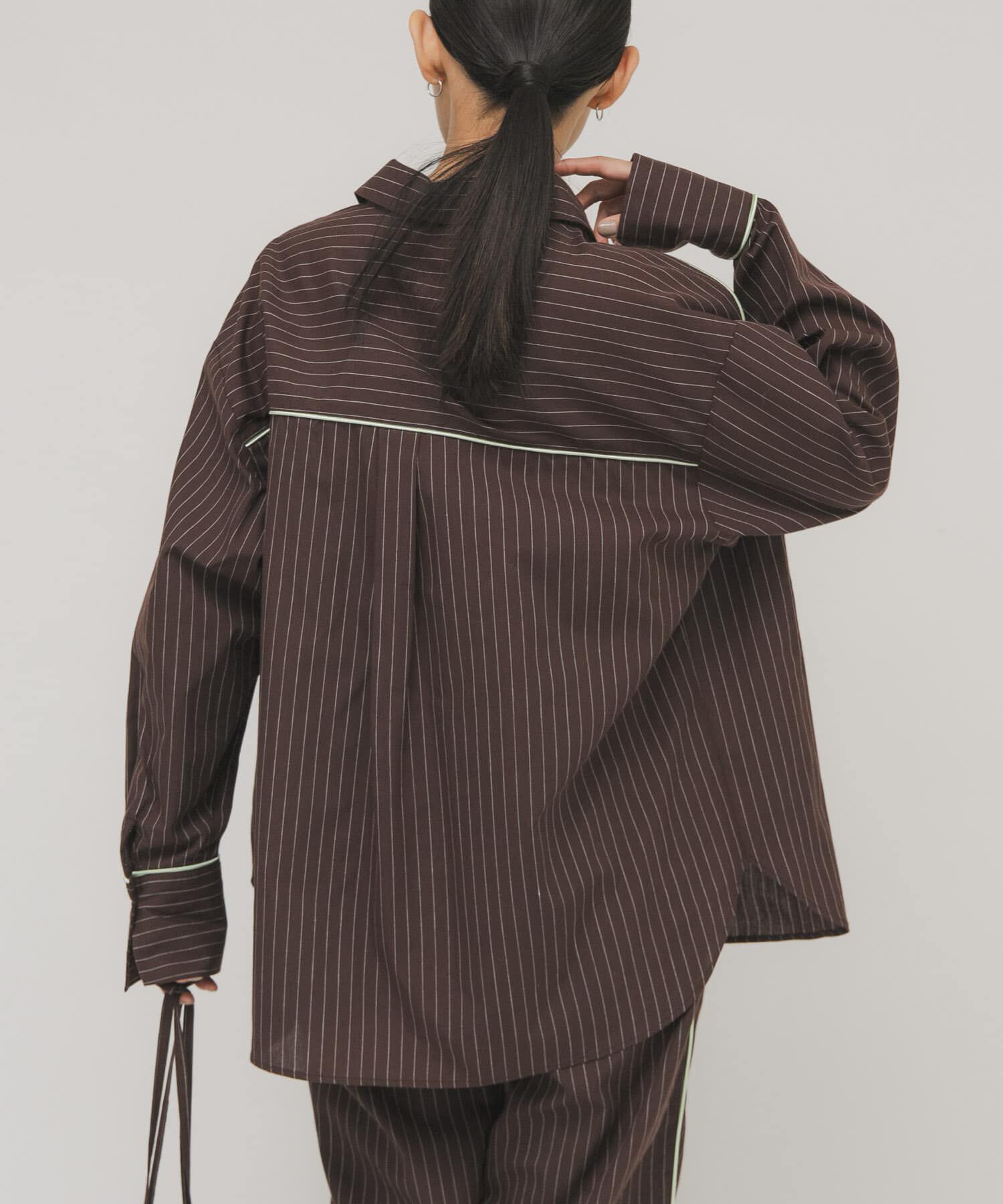  「ストライプBIGシャツ」|シャツ・ブラウス|