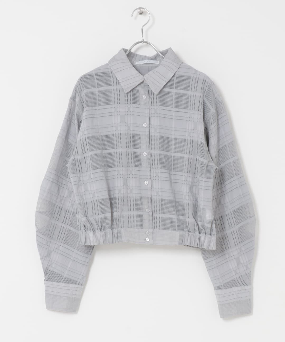  「シアーチェックコンパクトシャツ」|シャツ・ブラウス|