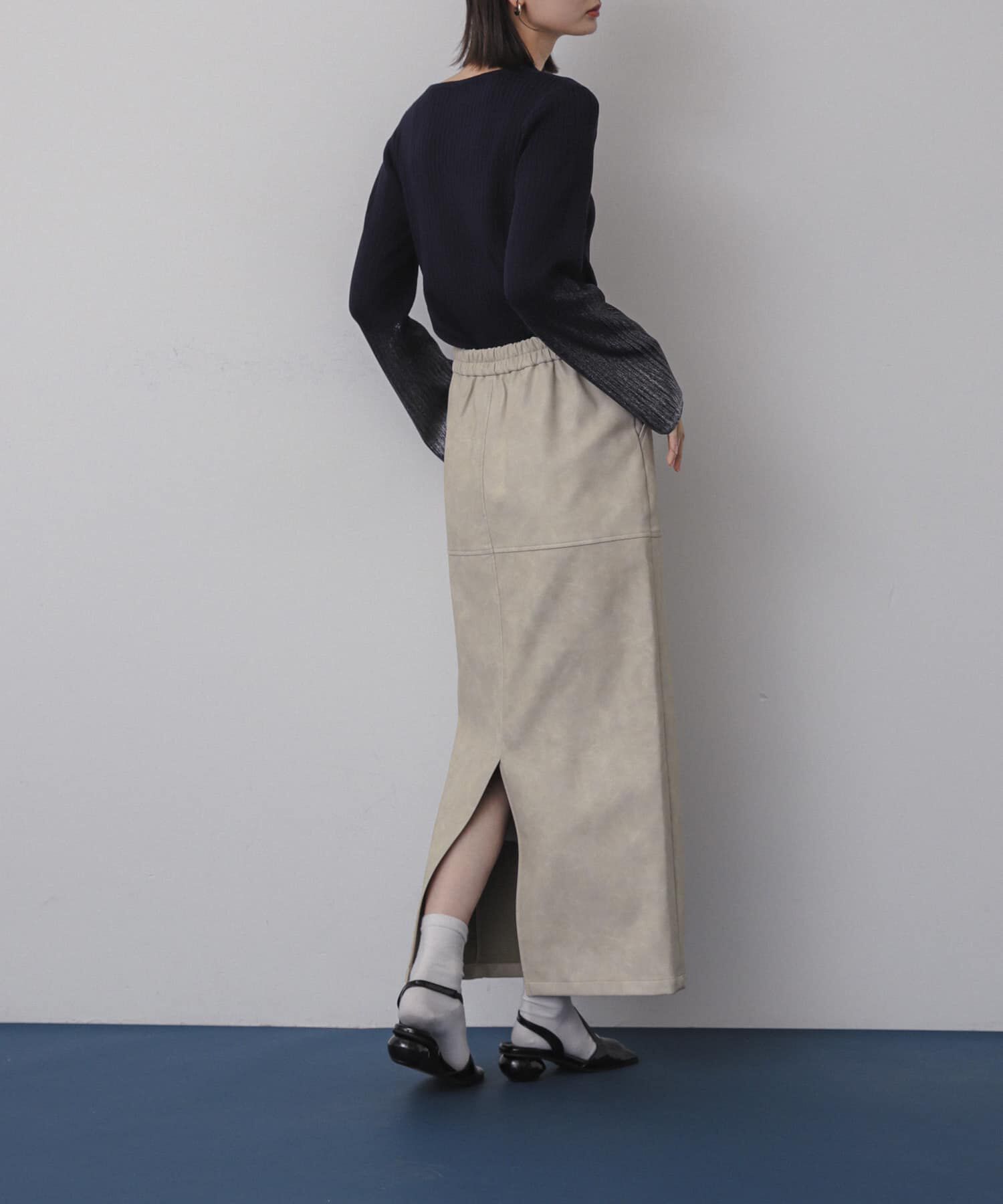 SENSE OF PLACE by URBAN RESEARCH「ヴィンテージレザーライクペンシルスカート」|スカート|