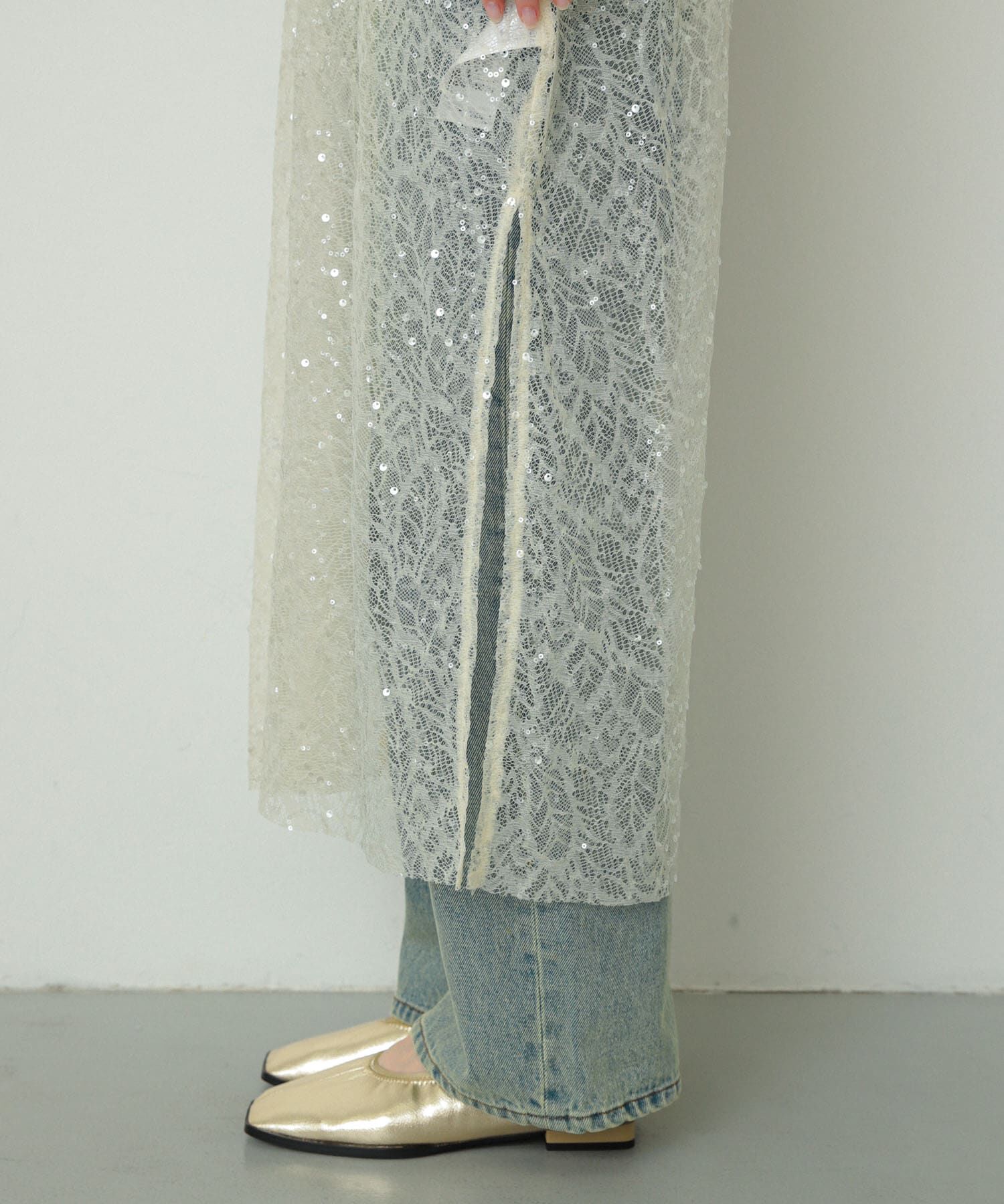 SENSE OF PLACE by URBAN RESEARCH「スパンコールキャミワンピース」|ワンピース|