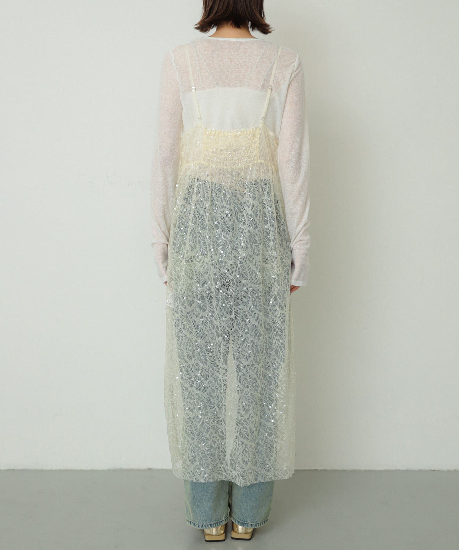 SENSE OF PLACE by URBAN RESEARCH「スパンコールキャミワンピース」|ワンピース|