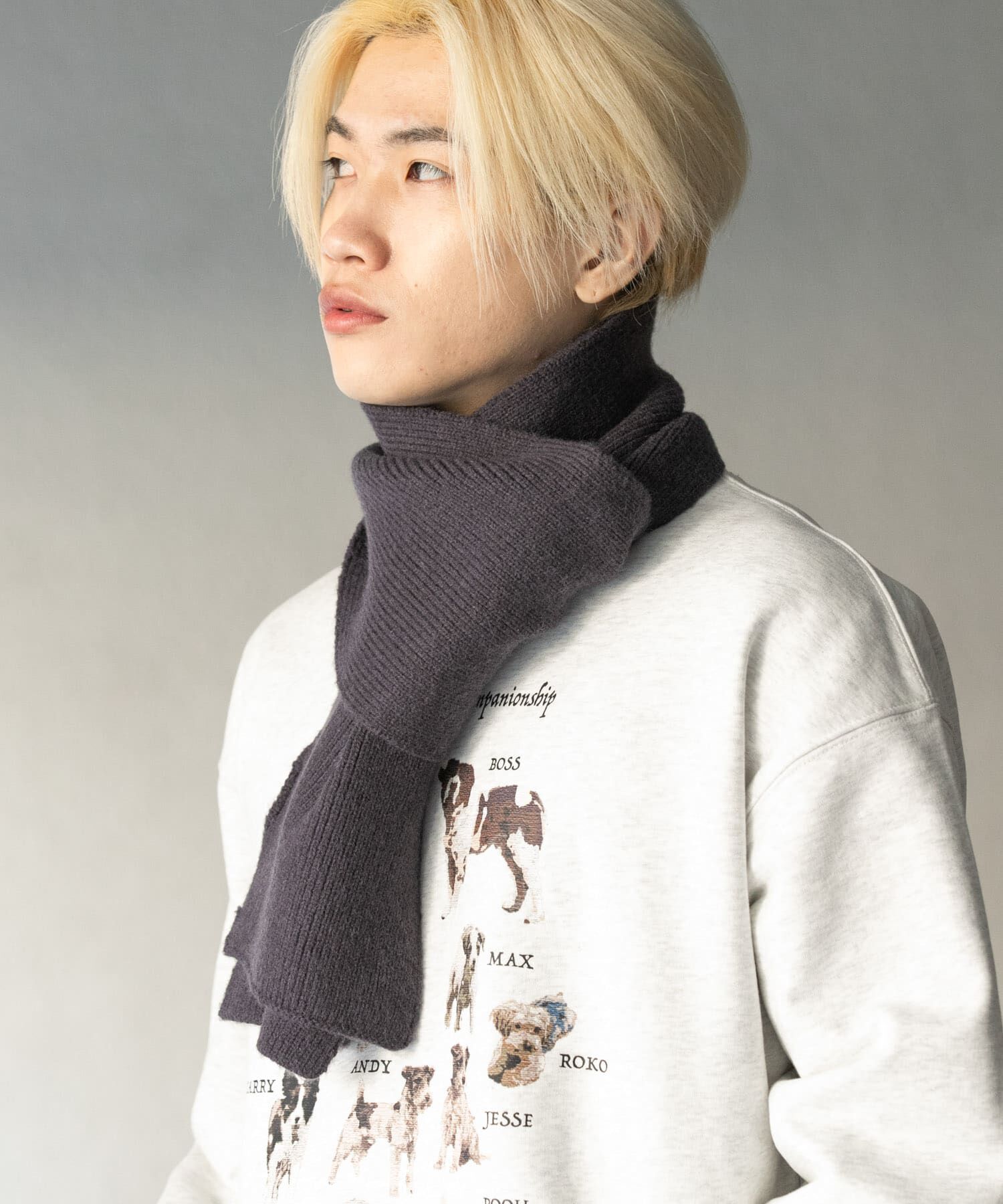 SENSE OF PLACE by URBAN RESEARCH「プレーンニットマフラー」|マフラー|