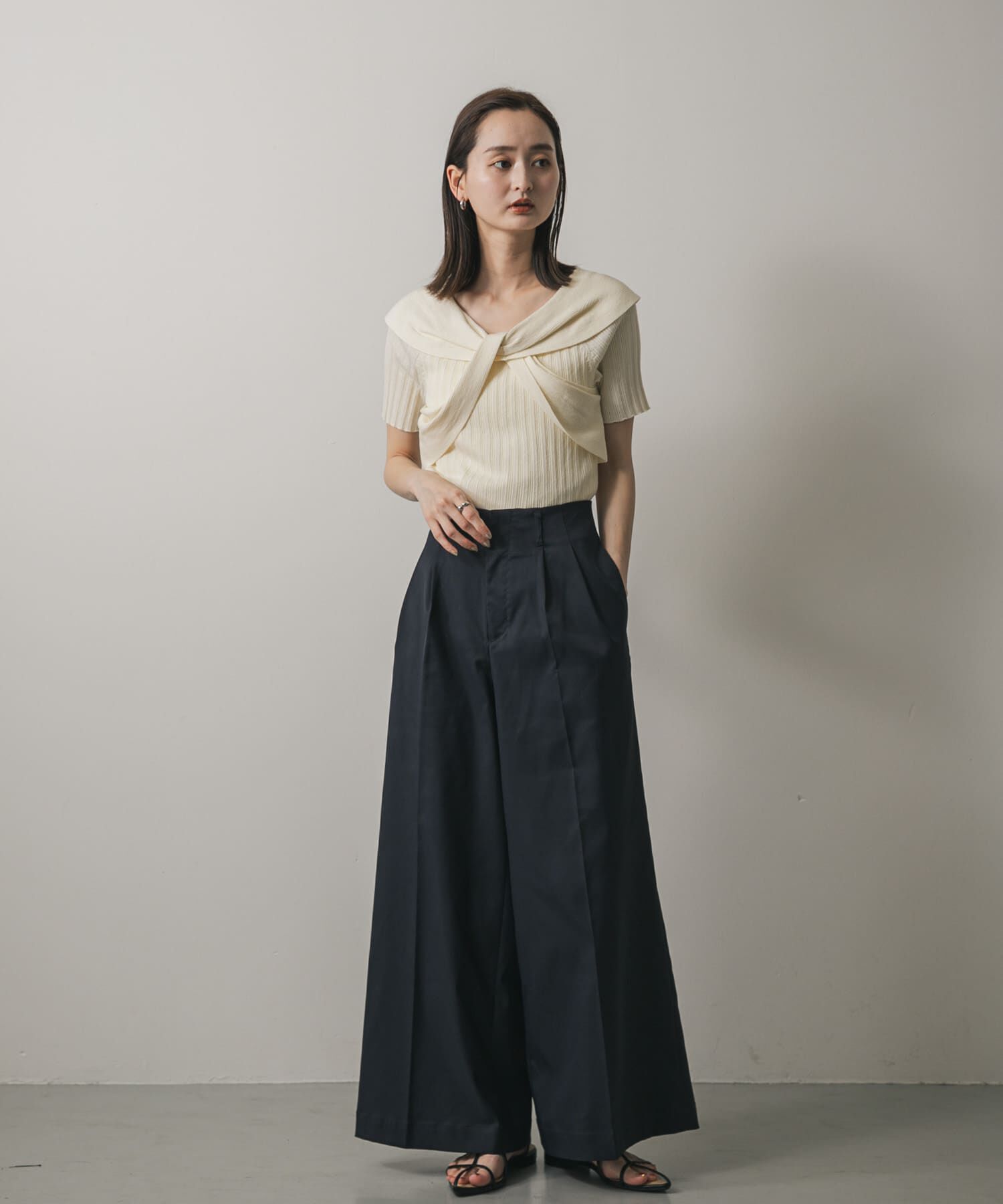 SENSE OF PLACE by URBAN RESEARCH「ツイストランダムリブセーター」|ニット・セーター|