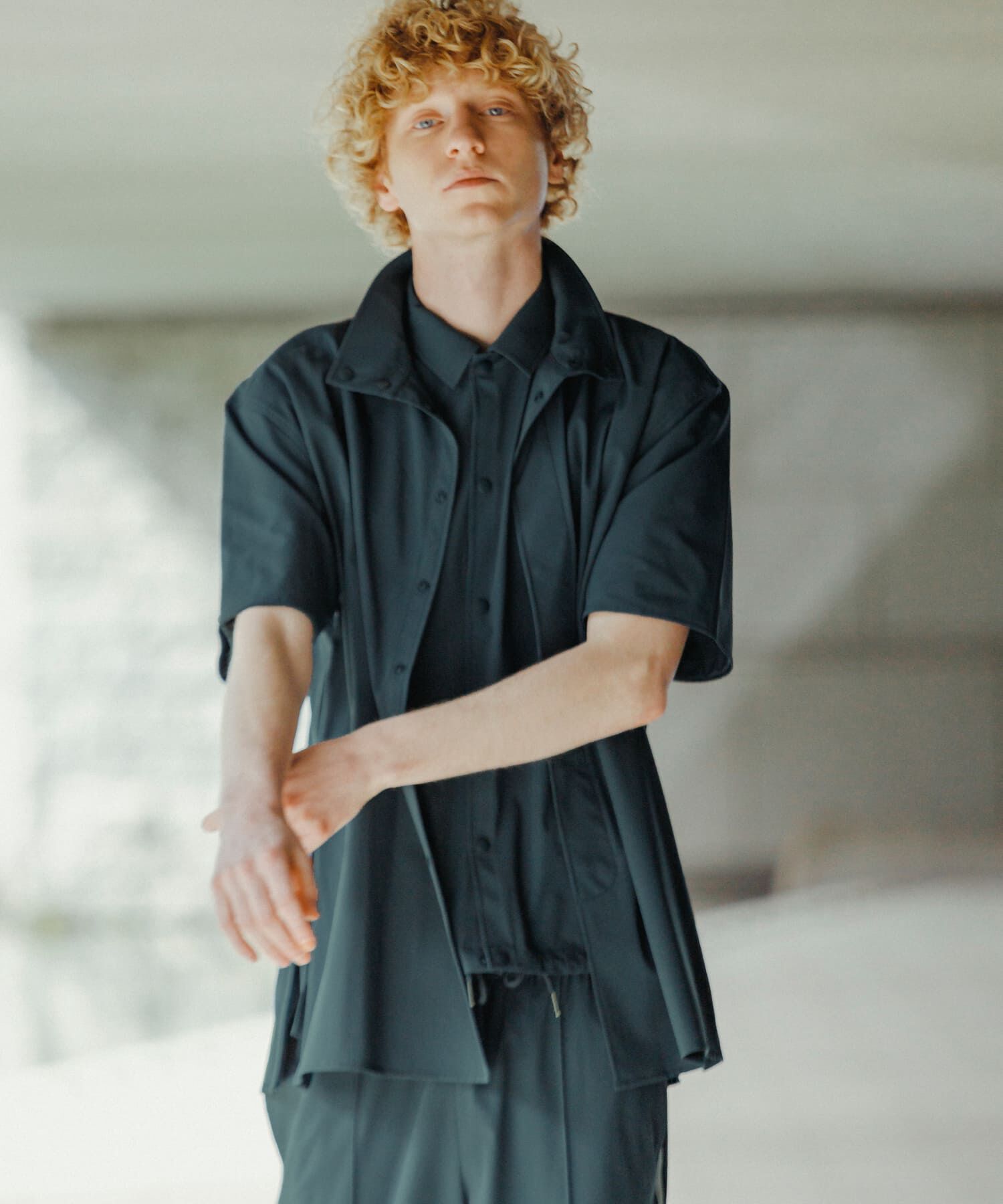 SENSE OF PLACE by URBAN RESEARCH「Uiscel　4wayストレッチサイドジップルーズシャツ」|シャツ・ブラウス|