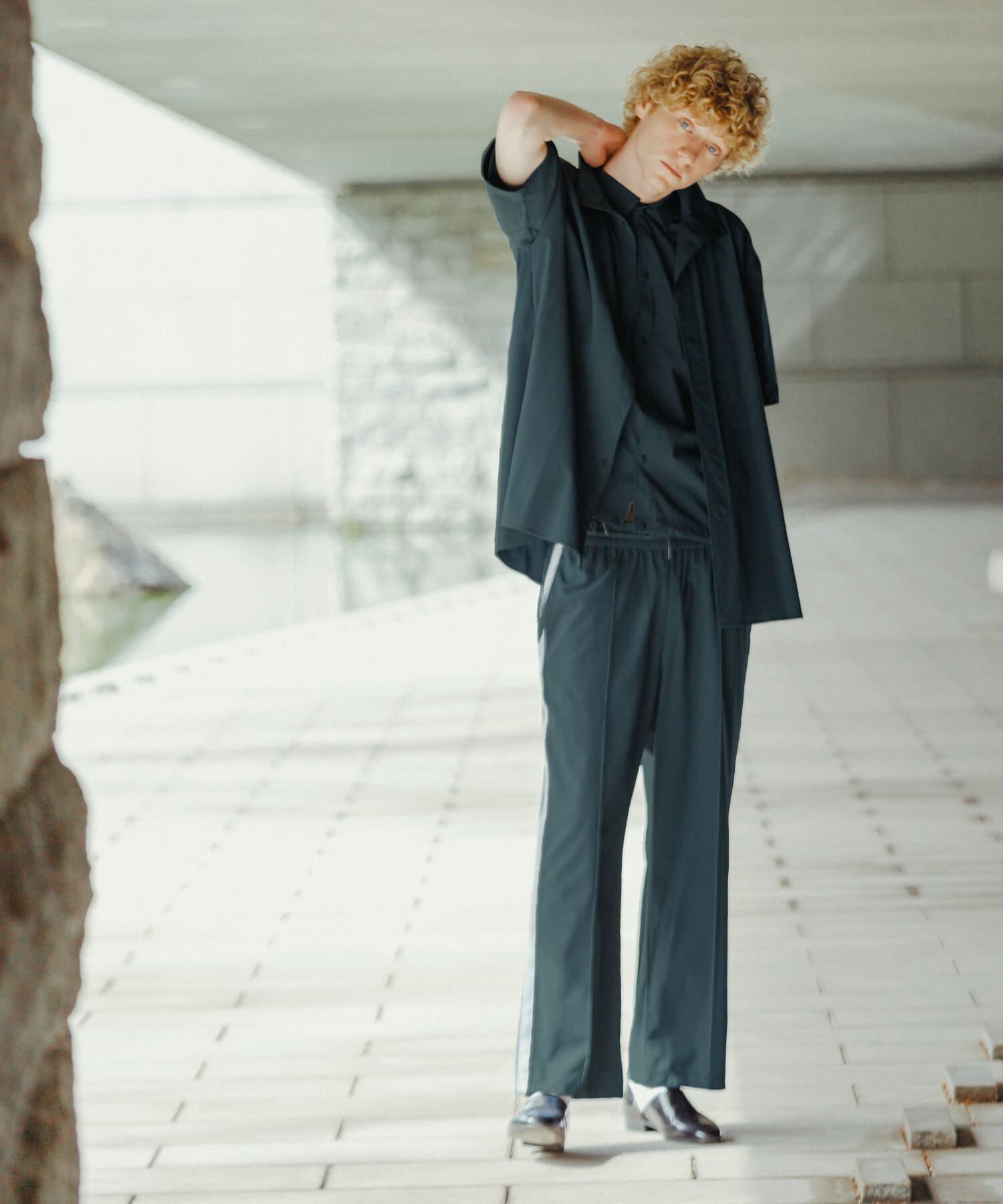 SENSE OF PLACE by URBAN RESEARCH「Uiscel　4wayストレッチサイドジップルーズシャツ」|シャツ・ブラウス|