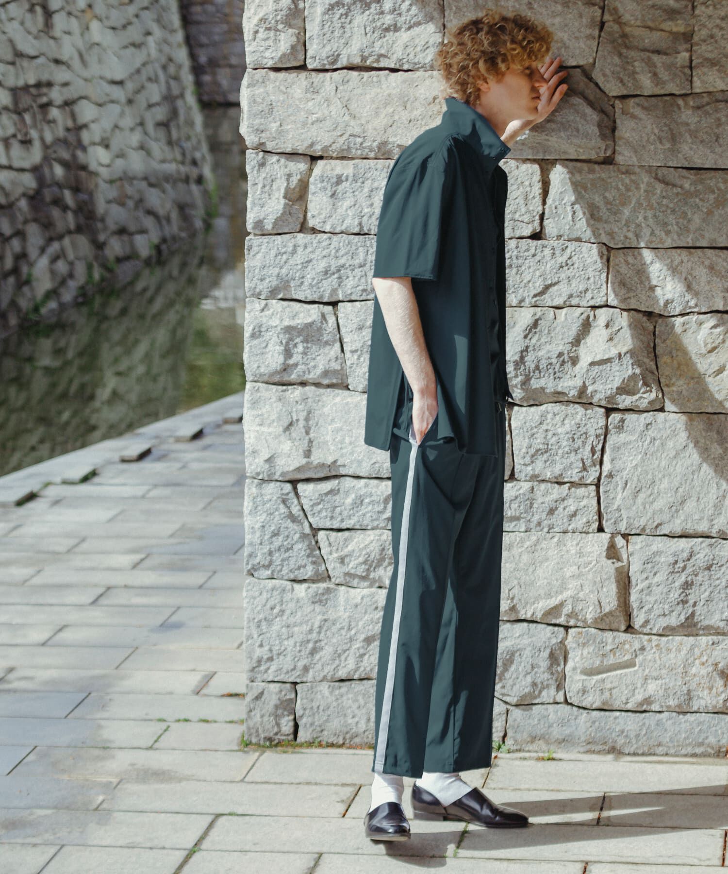 SENSE OF PLACE by URBAN RESEARCH「Uiscel　4wayストレッチサイドジップルーズシャツ」|シャツ・ブラウス|