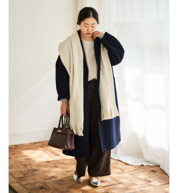 le.coeur blanc「シャギーカラーストール」|ストール|