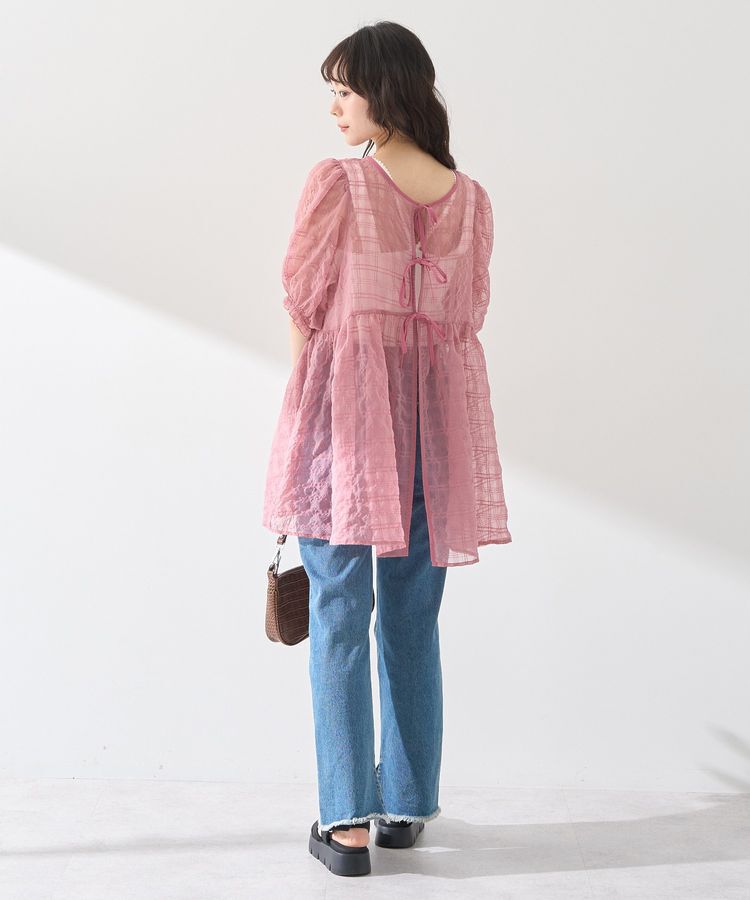 earth music&ecology「【WEB限定】シアーパフチュニック」|チュニック|