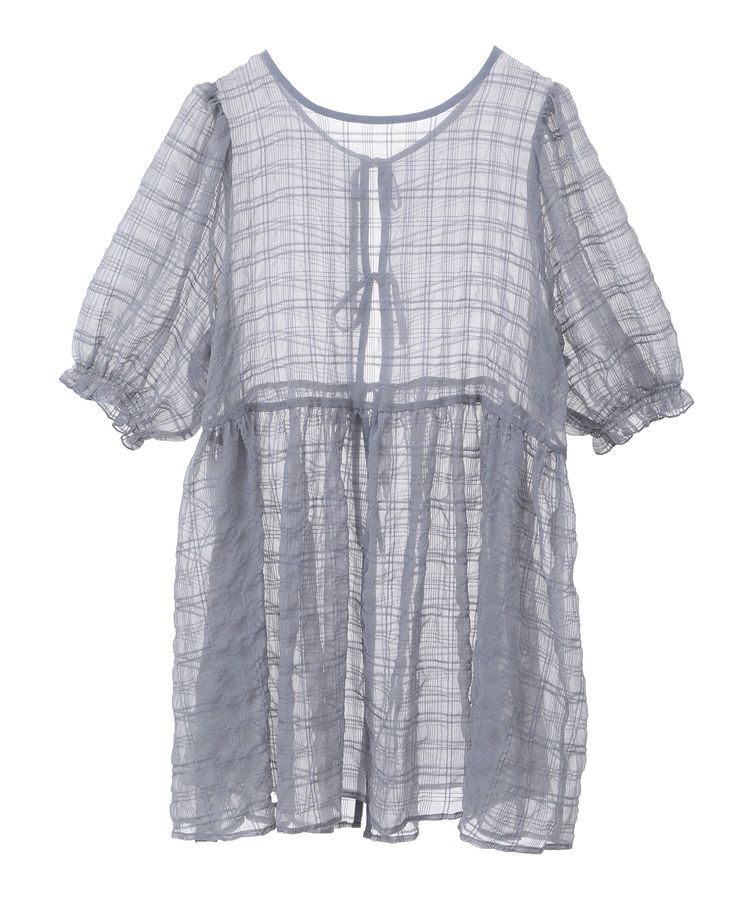 earth music&ecology「【WEB限定】シアーパフチュニック」|チュニック|