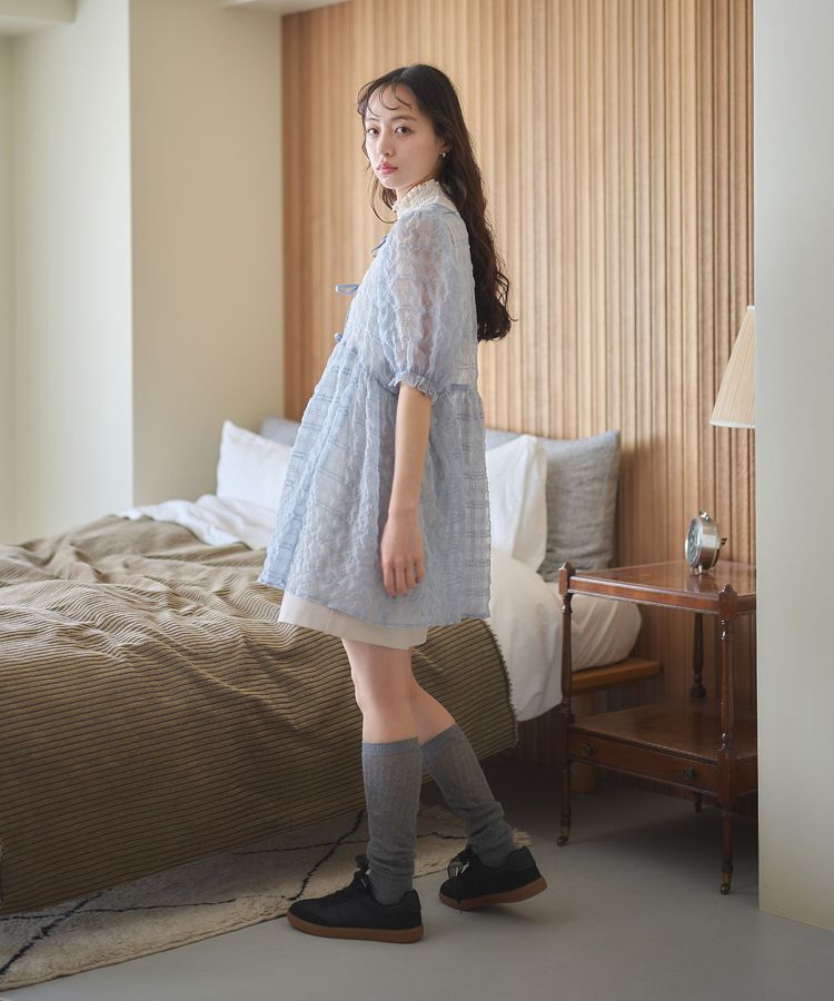 earth music&ecology「【WEB限定】シアーパフチュニック」|チュニック|