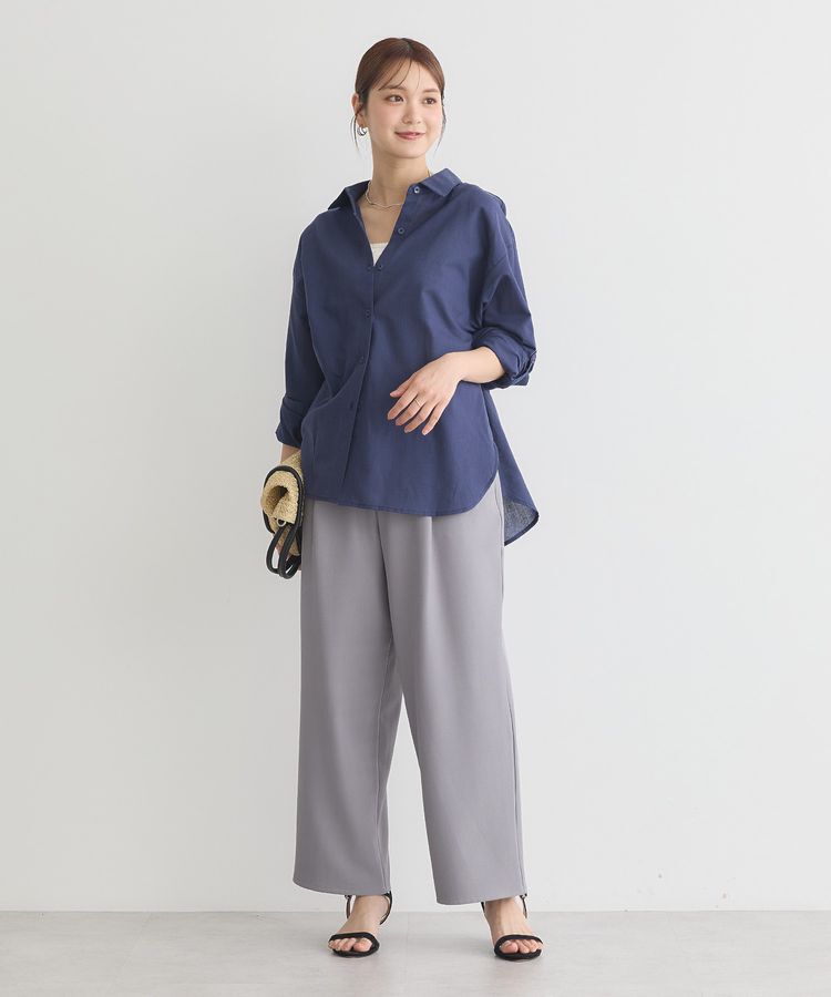 earth music&ecology「綿麻混ベーシックシャツ」|シャツ・ブラウス|