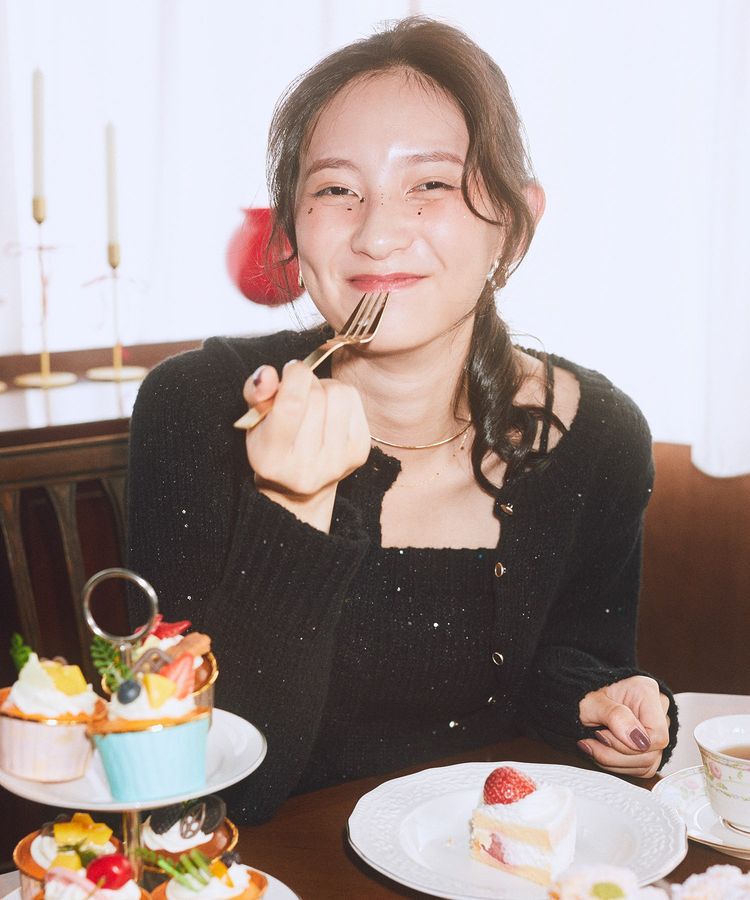 earth music&ecology「SET2点フラワースパンコールカーデ＋ビスチェ」|カーディガン|