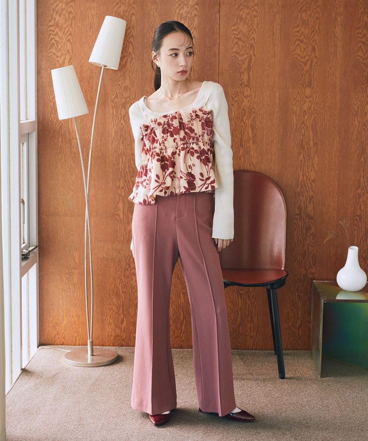 earth music&ecology「センターシームフレアパンツ」|その他|