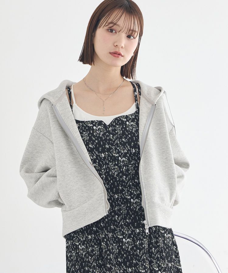 earth music&ecology「エアもちフーディブルゾン」|スウェット・ジャージ|