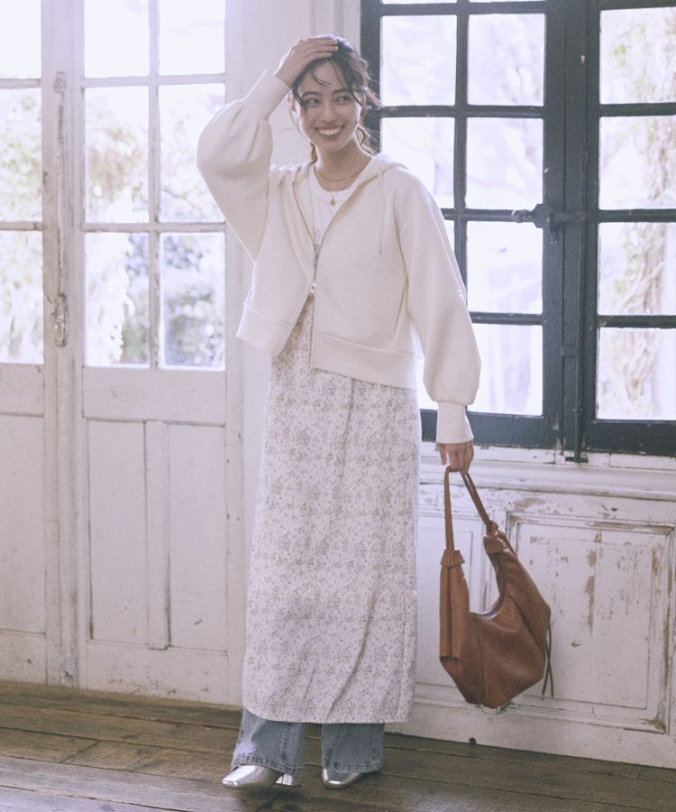 earth music&ecology「エアもちフーディブルゾン」|スウェット・ジャージ|