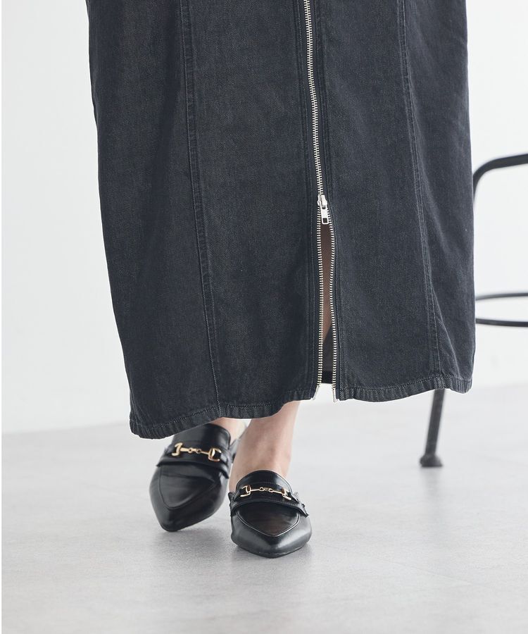 earth music&ecology「ダブルジップデニムキャミワンピース」|ワンピース|