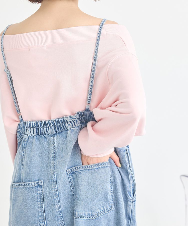 earth music&ecology「ダブルジップデニムキャミワンピース」|ワンピース|