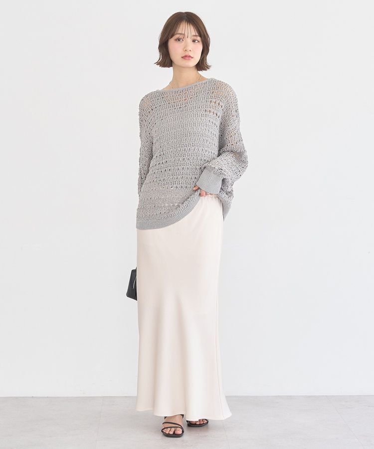 earth music&ecology「エッジチュールラメテレコタンクトップ」|インナー|