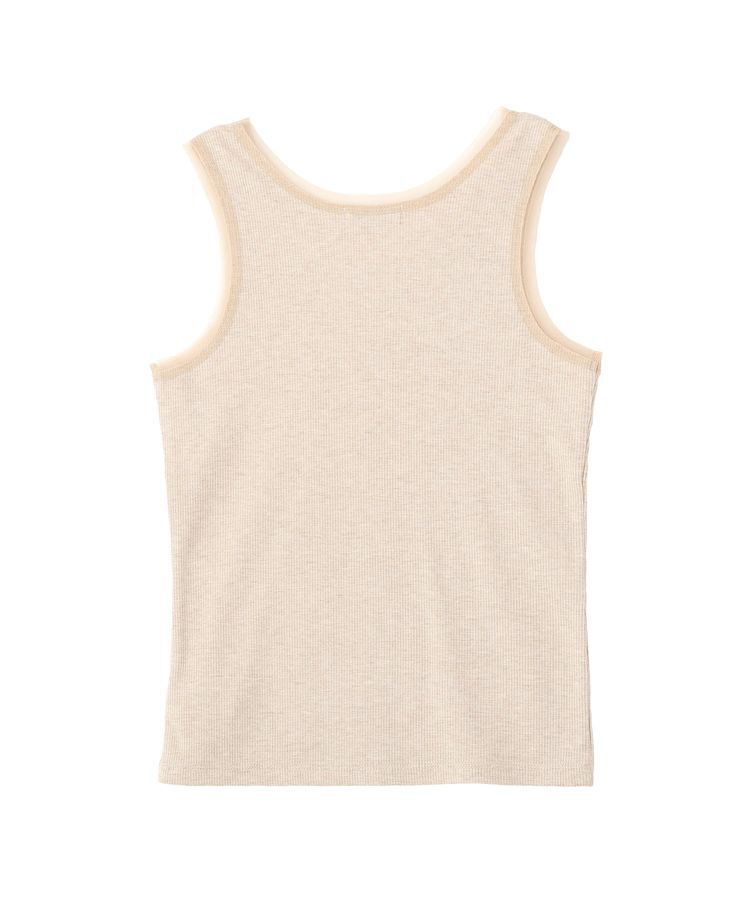 earth music&ecology「エッジチュールラメテレコタンクトップ」|インナー|