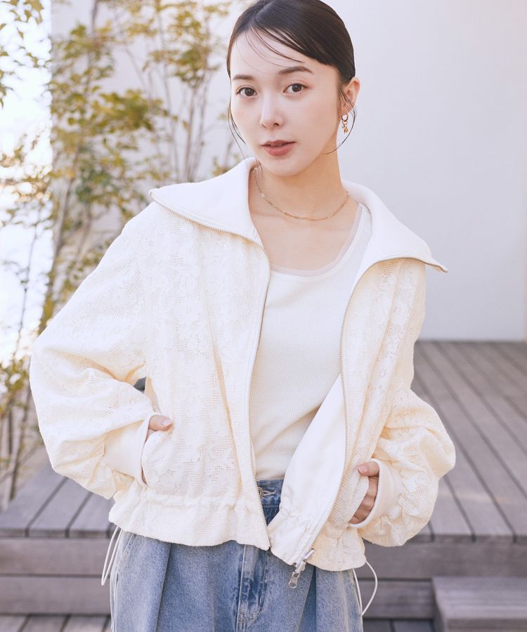 earth music&ecology「エッジチュールラメテレコタンクトップ」|インナー|