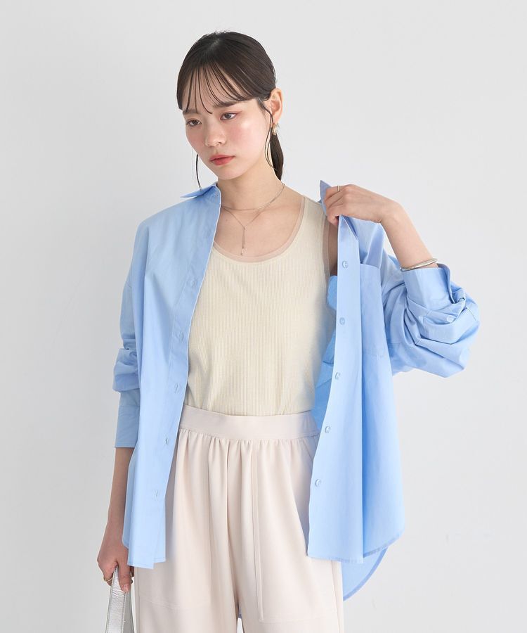 earth music&ecology「エッジチュールラメテレコタンクトップ」|インナー|