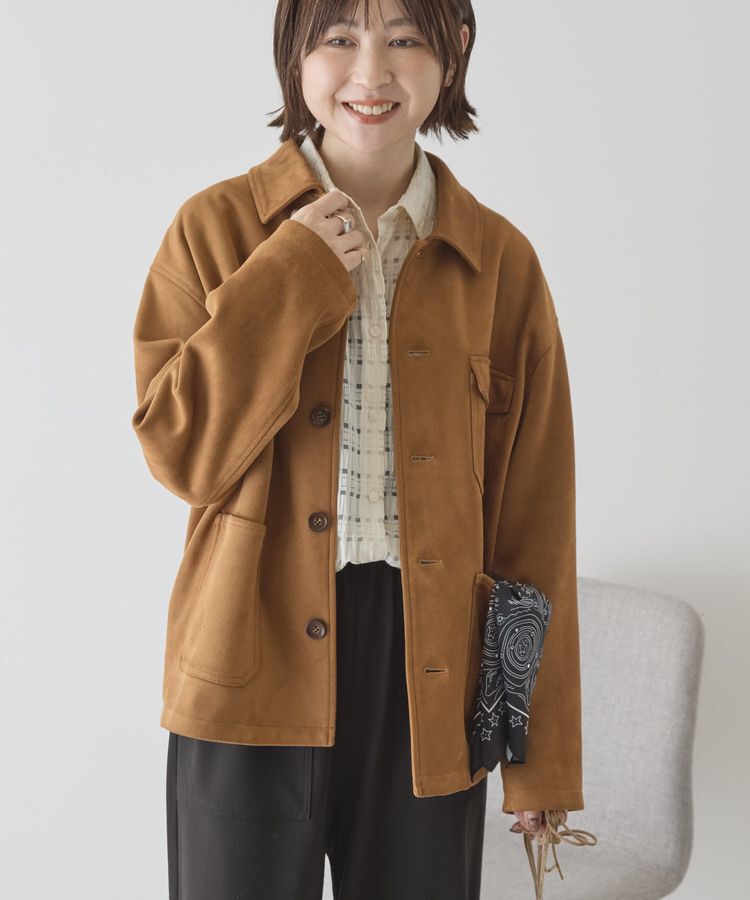 AMERICAN HOLIC「スエードライクジャケット」|テーラードジャケット|