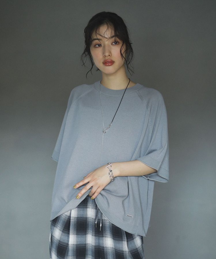 Green Parks「トレーナー風ニットプルオーバー」|ニット・セーター|