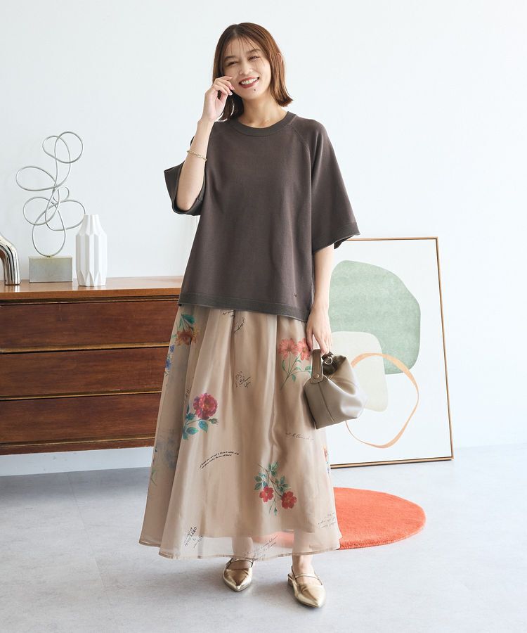 Green Parks「トレーナー風ニットプルオーバー」|ニット・セーター|