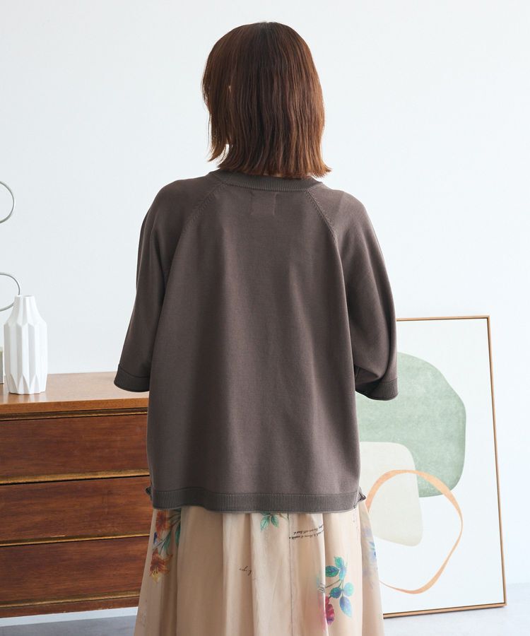 Green Parks「トレーナー風ニットプルオーバー」|ニット・セーター|