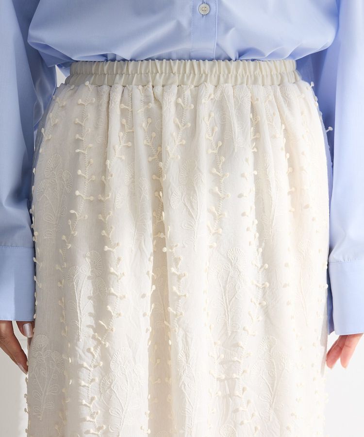 Green Parks「3Dレース刺しゅうスカート」|スカート|