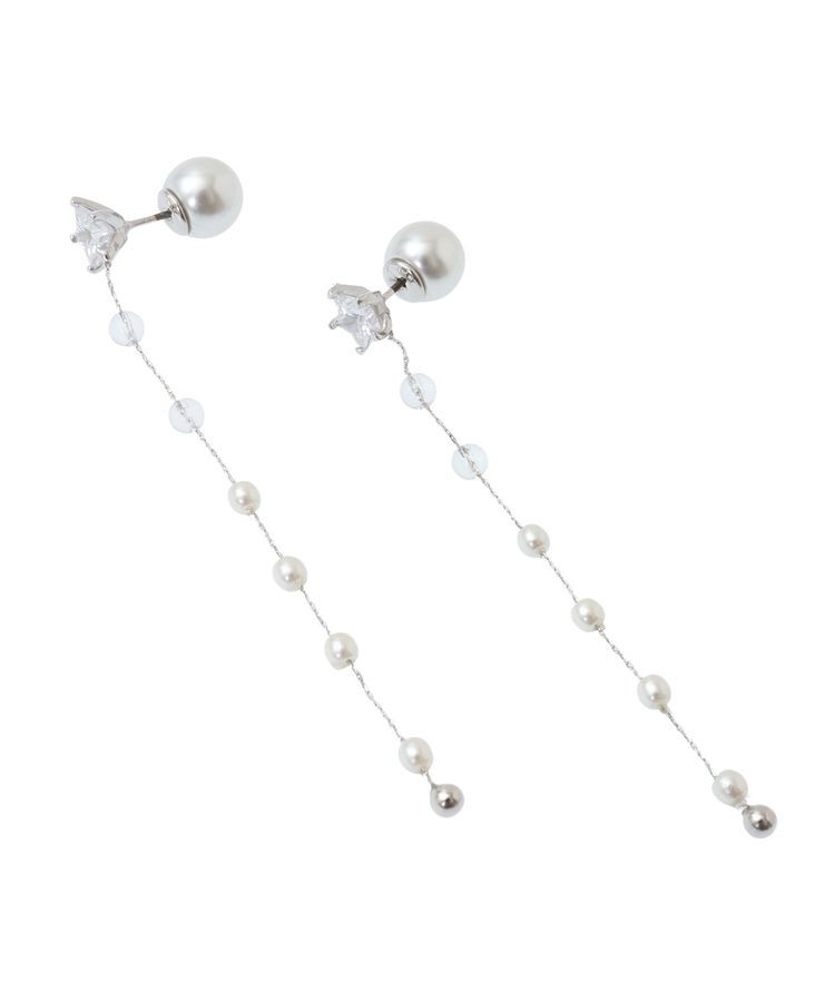 YECCA VECCA「2wayパールキャッチスターピアス」|ピアス|