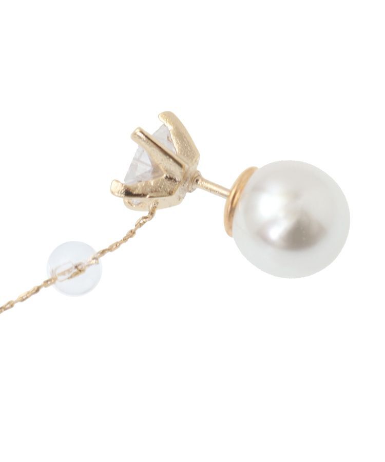 YECCA VECCA「2wayパールキャッチスターピアス」|ピアス|