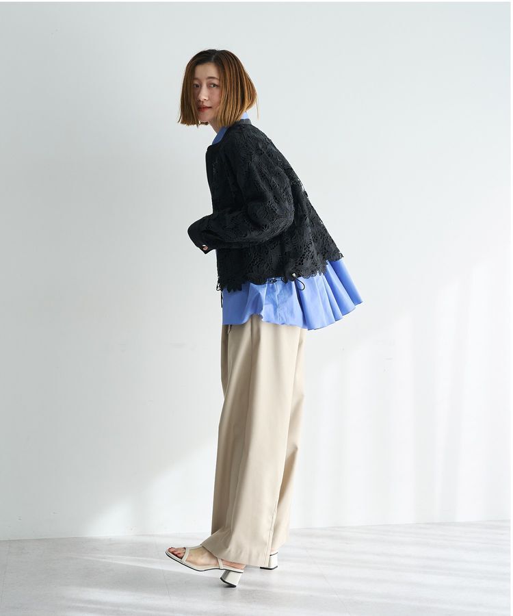 YECCA VECCA「ベルト付きカーヴィーパンツ」|その他|