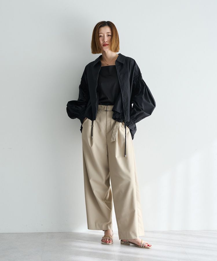 YECCA VECCA「ベルト付きカーヴィーパンツ」|その他|