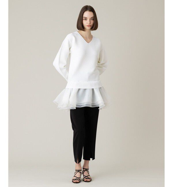 LOULOU WILLOUGHBY「【LOULOU WILLOUGHBY】フリリードッキングチュニックワンピース」|ワンピース|