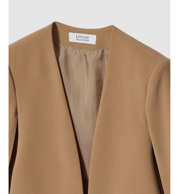 LOULOU WILLOUGHBY「◇ 【LOULOU WILLOUGHBY】リトルブラックケープジャケット」|ノーカラージャケット|